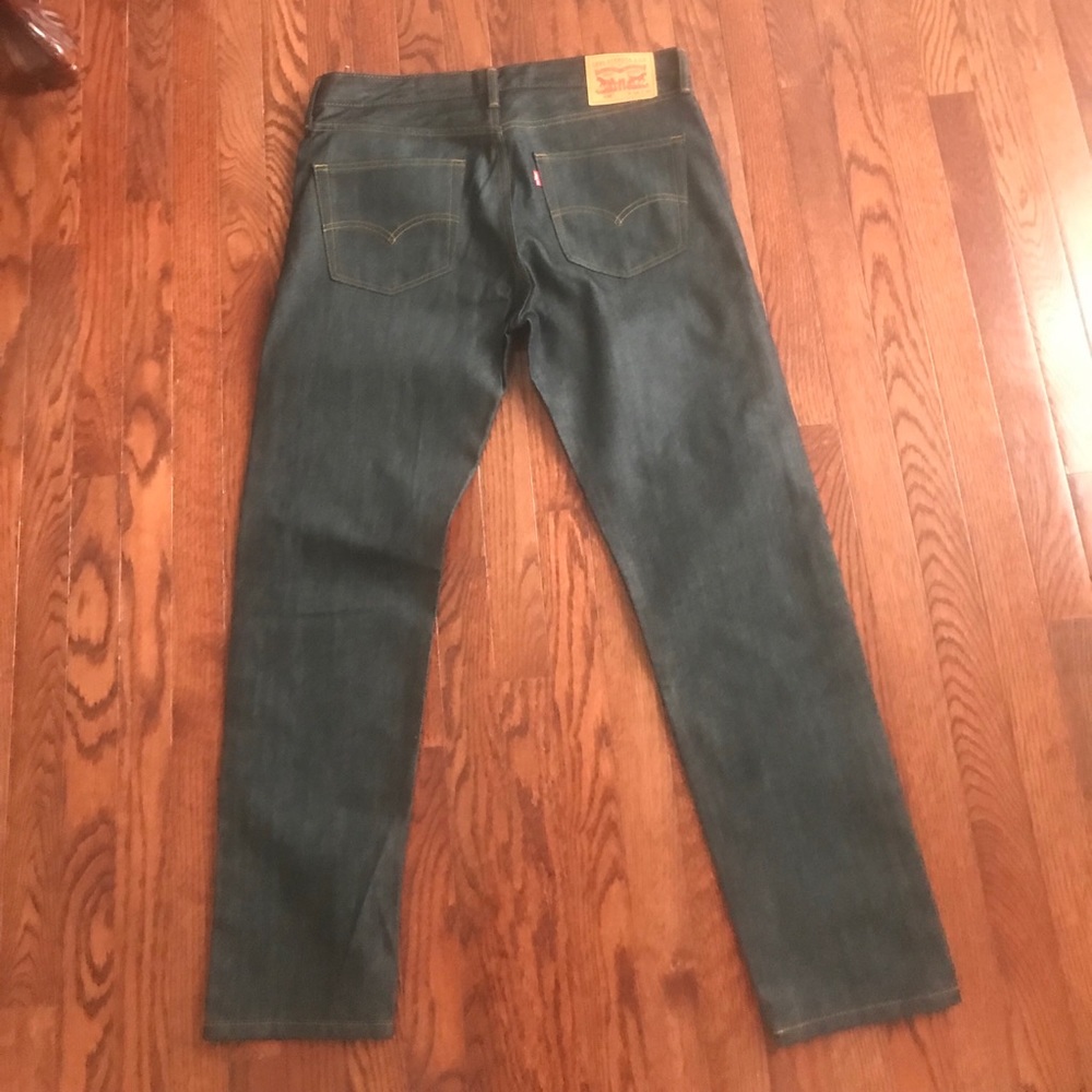 34x30 Levis Raw denim jeans.